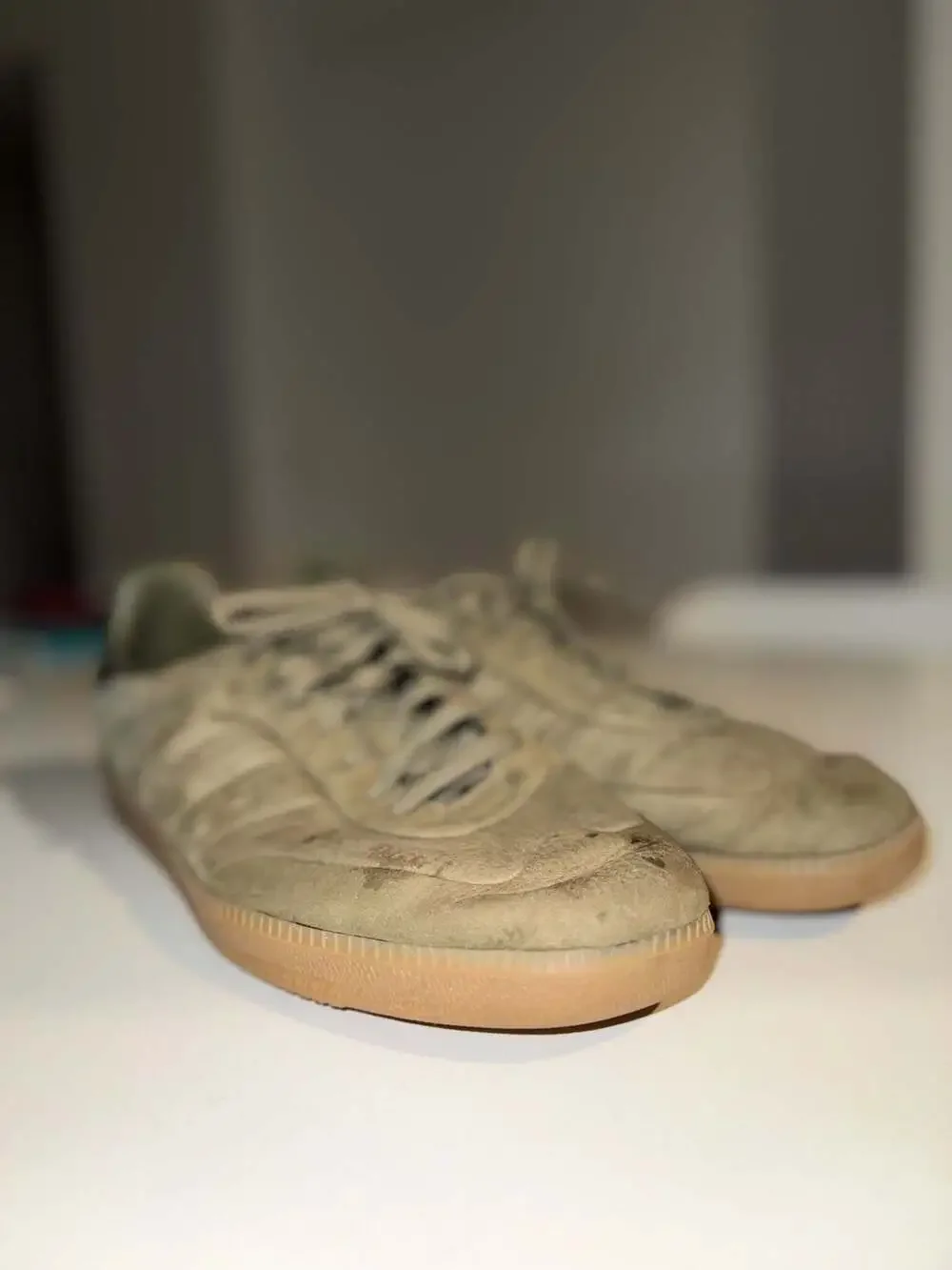 adidas Samba OG Olive Strata Suede Gum Sole Sneakers Size 14